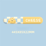 Mouse Pad Wrist Strap Cartoon Cheese Notebook Office