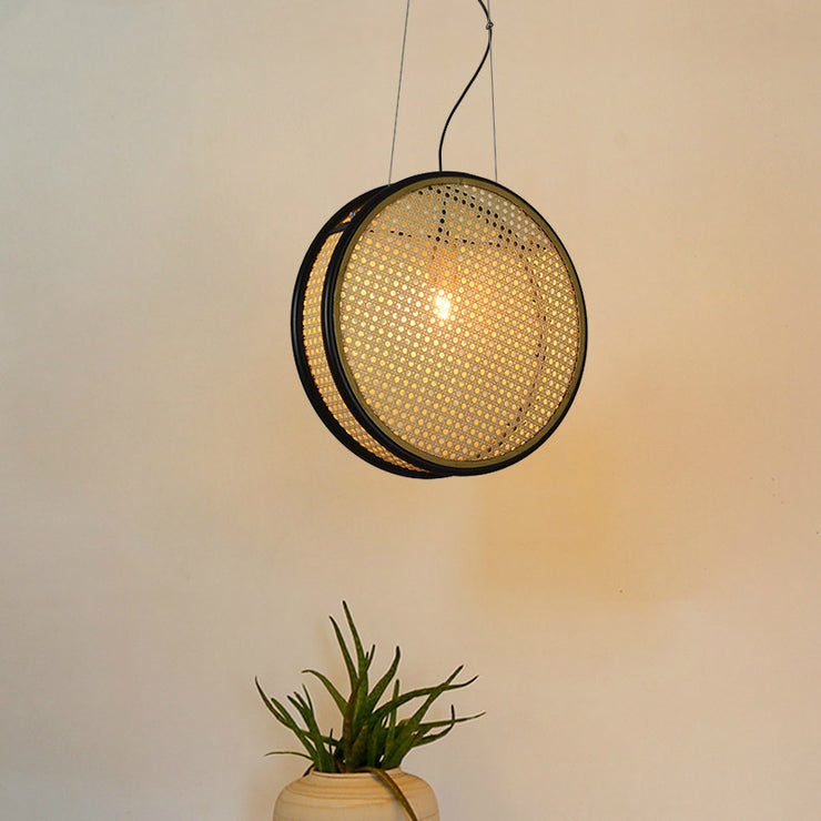 Creative Rattan Retro Lamps For Restaurant Chandelier