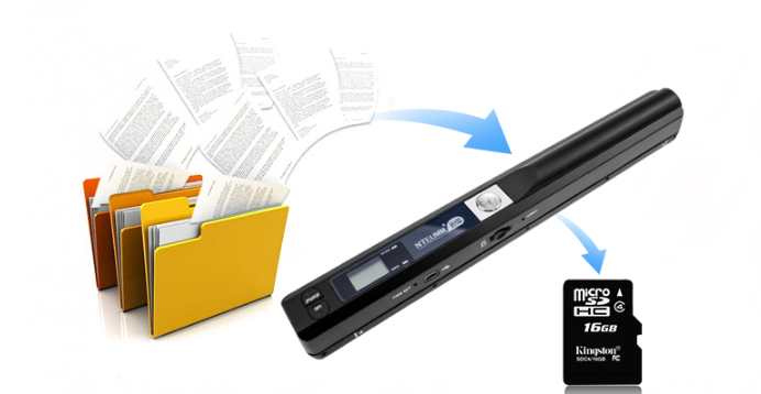 Scan document file into office small scanner